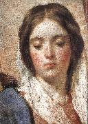 VELAZQUEZ, Diego Rodriguez de Silva y Detail of  Virgin Mary wearing the coronet Germany oil painting artist